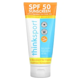 Think, Thinksport, солнцезащитный крем, фактор защиты SPF 50+, для детей, 6 жидк. унц. (177 мл)