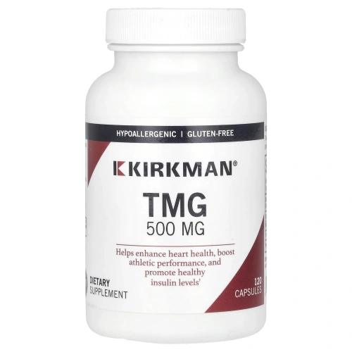Kirkman Labs, Триметилглицин (TMG), 500 мг, 120 капсул