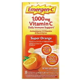 Emergen-C, 1000 мг витамина С, супер-апельсин, 30 пакетов, 0,32 унции (9,1 г) каждый