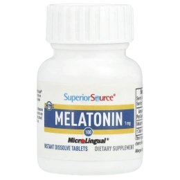 Superior Source, Мелатонин, 100 мгновенно растворимых таблеток