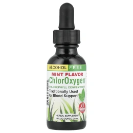 Herbs Etc., ChlorOxygen, концентрат хлорофилла, без спирта, аромат мяты, 29,5 мл