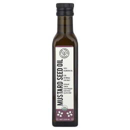 Pure Indian Foods, Органическое масло семян горчицы первого холодного отжима, 250 мл