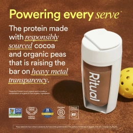 Ritual, Essential Protein, ежедневный протеиновый коктейль, шоколад, 502 г (1,1 фунта)