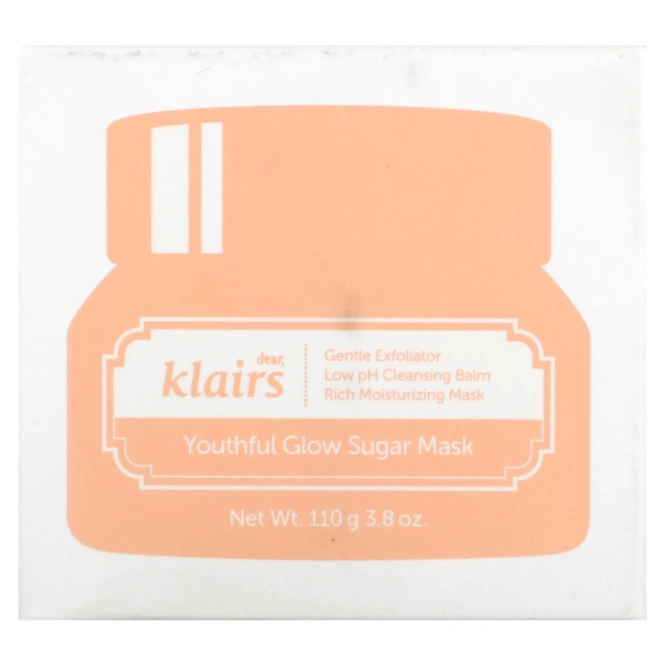 Dear, Klairs, Youthful Glow Sugar Mask, 3.8 oz (110 g)