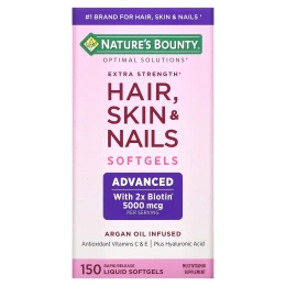 Nature's Bounty Optimal Solutions Hair, Skin & Nails Extra Strength, 150 быстрорастворимых капсул