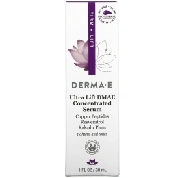 Derma E, Ultra Lift DMAE, концентрированная подтягивающая сыворотка с диметиламиноэтанолом, 30 мл (1 жидк. унция)
