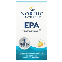 Nordic Naturals, ЭПК, лимон, 1000 мг, 60 мягких таблеток
