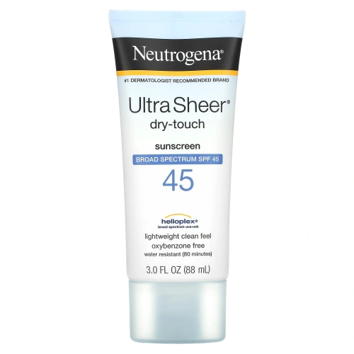 Neutrogena, Ультратонкий, сухой на ощупь солнцезащитный крем, фактор защиты от солнца SPF 45, 3 жидк. унц. (88 мл)