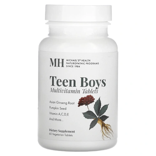 Michael's Naturopathic, Таблетки для юнош, ежедневные мультивитамины, 60 таблеток