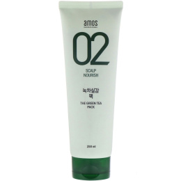 Amos, 02 Питает кожу головы, средство с зеленым чаем, 250 мл