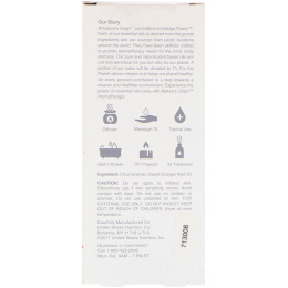 Nature's Origin, Ароматерапия, эффирное масло, сладкий апельсин, 0,5 жид. унц.