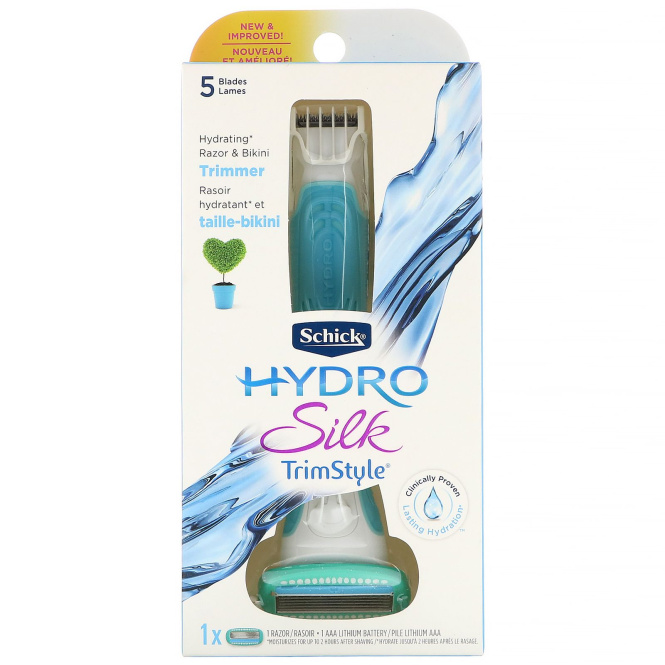 Schick, Hydro Silk, TrimStyle, 1 бритва