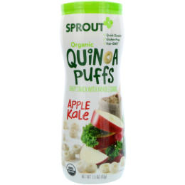 Sprout Organic, Шарики с киноа, яблоко и капуста, 1,5 унции (43 г)