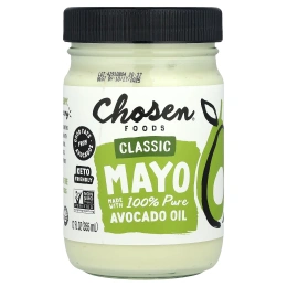 Chosen Foods, классический майонез, изготовленный из 100% чистого масла авокадо, 355 мл (12 жидк. унций)