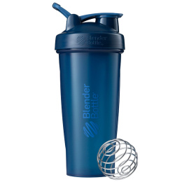 Blender Bottle, Блендерная бутылка, классическая с петлей, темно-синяя, 28 унций