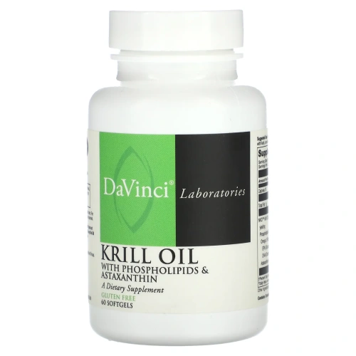 DaVinci Laboratories of Vermont, Криль, масло, 60 капсул