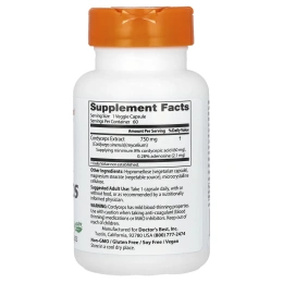 Doctor's Best, Ultra Cordyceps, 750 мг, 60 вегетарианских капсул