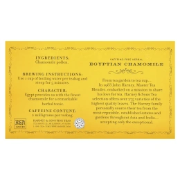 Harney & Sons, травяной чай, египетская ромашка, без кофеина, 50 чайных пакетиков, 20 г (0,7 унции)