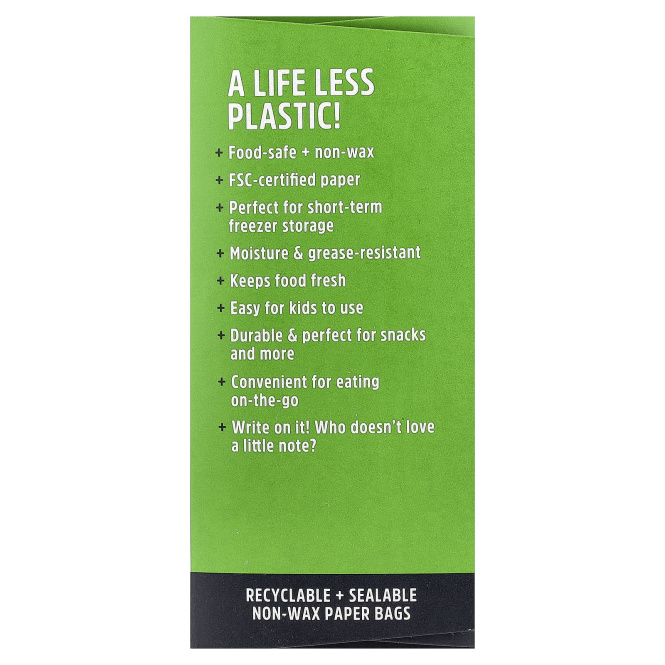 Lunchskins, бумажные пакеты для снеков, апельсин, 50 шт.