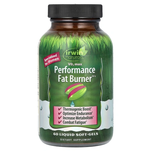 Irwin Naturals, VO2 Максимальная производительность сжигателя жира 60 софтгелей