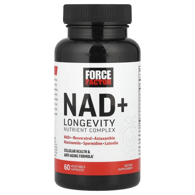 Force Factor, NAD + Longevity Nutrient Complex, 60 растительных капсул