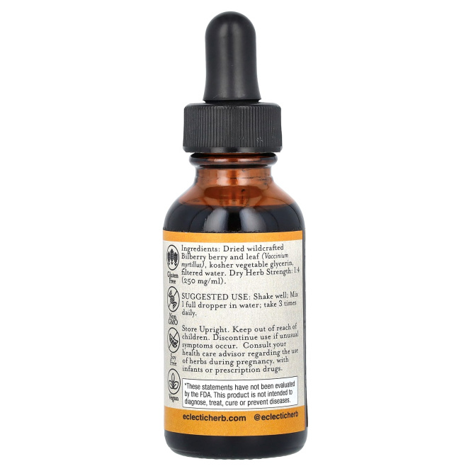 Eclectic Herb, травы, черника, 30 мл (1 жидк. унция)