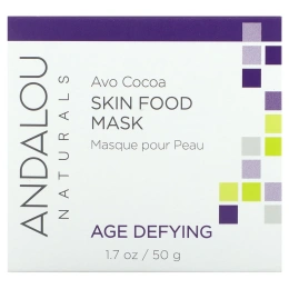 Andalou Naturals, Питательная маска для лица с какао и авокадо, 1.7 жидких унций (50 мл)