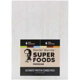 Dr. Murray's, Superfoods Protein Bars, Ultimate Protein Combo Pack, 12 Bars, 2.05 oz (58 g) Each