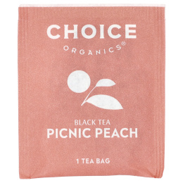 Choice Organic Teas, Black Tea, персик для пикника, 16 чайных пакетиков, 32 г (1,12 унции)