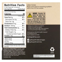 RAPIDFIRE, Протеиновый кофе в капсулах, оригинальная смесь, средняя обжарка, 12 капсул, 180 г (6,35 унции)