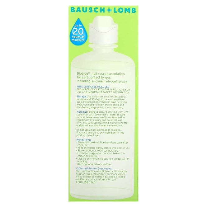 Biotrue, BioTrue, многоцелевой раствор, 296 мл (10 жидк. Унций)