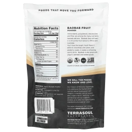 Terrasoul Superfoods, порошок баобаба, 340 г (12 унций)