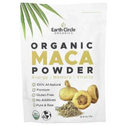 Earth Circle Organics, Сырой органический порошок мака, 16 унций (454 г)