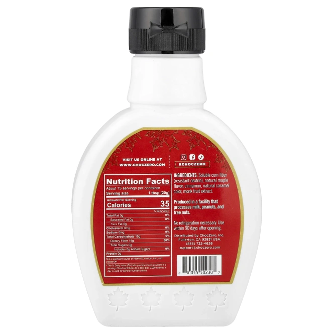 ChocZero, Кленовый сироп с корицей, 300 г (10,5 унции)