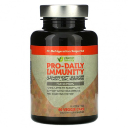 Vitamin Bounty, Pro-Daily Immunity, 10 Billion CFU, 60 Veggie Caps