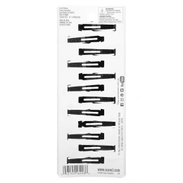 Scunci, Заколки для волос, черные, 12 штук