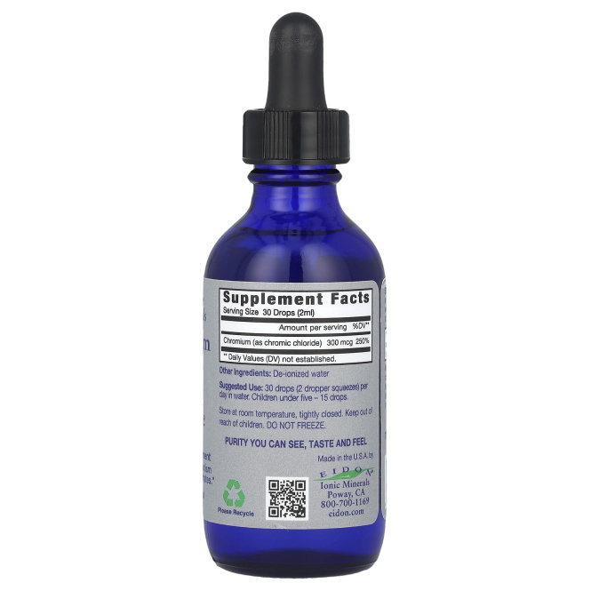 Eidon Ionic Minerals, Хром, жидкий концентрат, 60 мл (2 унции)