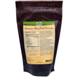 Now Foods, Настоящая пища, жареный пекан в меду, 8 унций (227 г)