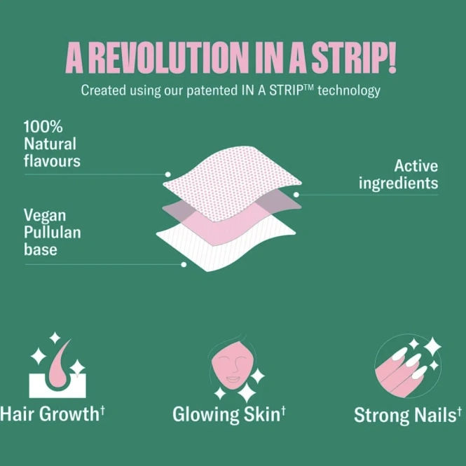 NuStrips, Beauty In A Strip™, сладкая клубника, 30 полосок