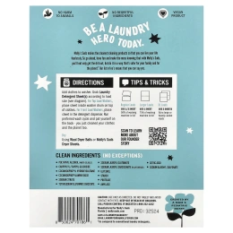 Molly's Suds, моющее средство для стирки, без запаха, 35 шт.