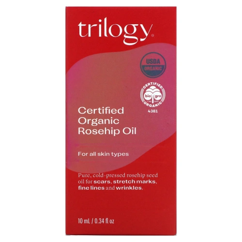 Trilogy, сертифицированное органическое масло шиповника в шариковом флаконе, 10 мл (0,34 жидк. унции)