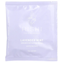 Rishi Tea, Organic Botanical Blend, лаванда и мята, без кофеина, 15 пакетиков, 37,5 г (1,32 унции)