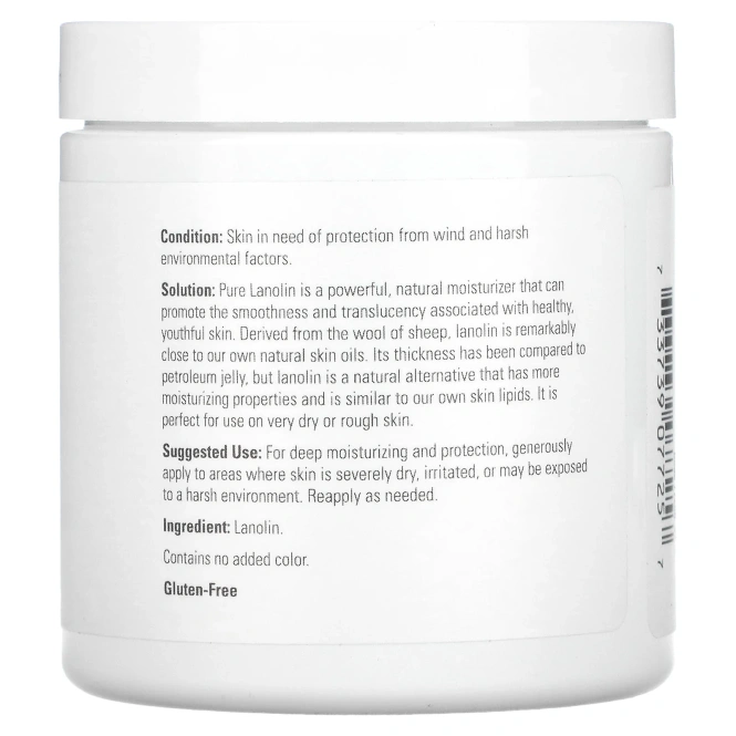 Now Foods, Solutions, чистый ланолин, 198 г (7 унций)
