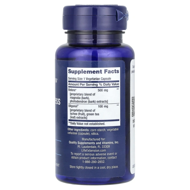 Life Extension, Кортизол-стрессовый баланс, 30 вегетарианских капсул