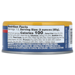 Wild Planet, Дикий тунец Albacore, без добавления соли, 142 г (5 унций)