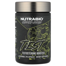 NutraBio, Test, Testosterone Booster, 90 капсул