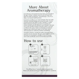 Now Foods Solutions - Ультразвуковой масляный диффузор Metal Touch 1 шт.