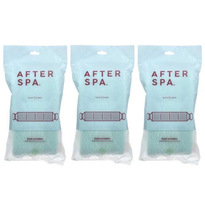 AfterSpa, скраб для спины с ручками, 3 шт.