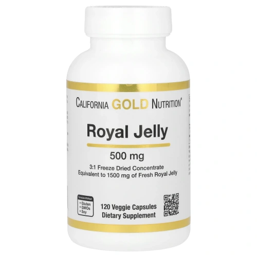 California Gold Nutrition, Маточное молочко, 500 мг, 120 капсул на растительной основе