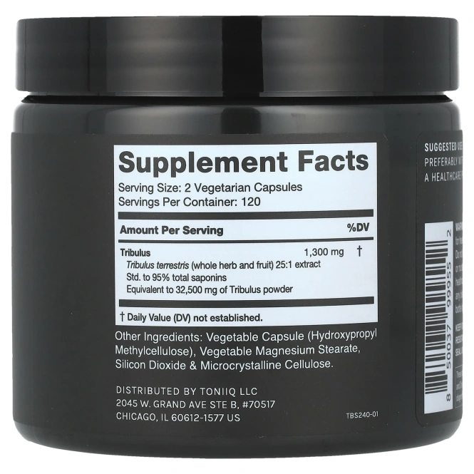 Toniiq, Tribulus`` 240 капсул